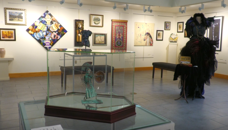 Art on display at the Louie O. Palmer Gallery