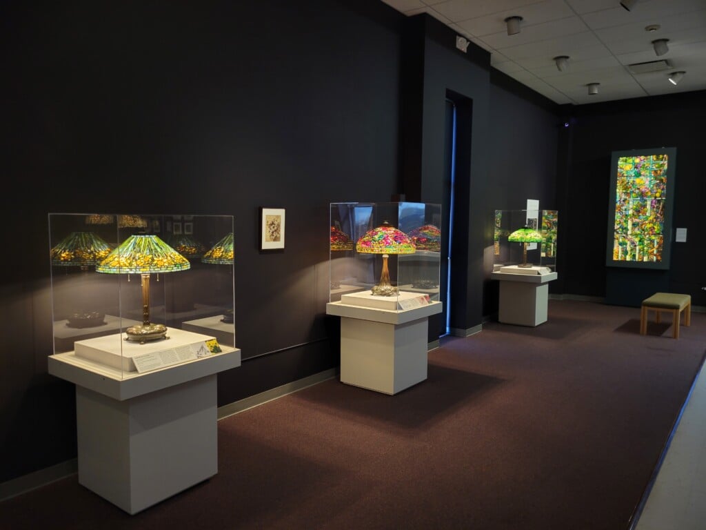 Tiffany's Garden in Glass Exhibition at the Zanesville Museum of Art.